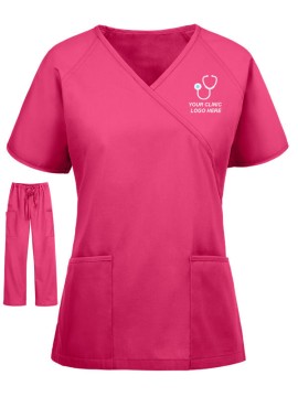 Cerise Pink Scrubs